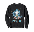 Funny Yoga Lotus Pose Meditation Sweatshirt - Casual Everyday Wear Unisex - T-Shirt, Sweatshirt, Hoodie