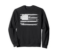 Distressed American Flag Fishing Sweatshirt - Trendy Graphic Unisex - T-Shirt, Sweatshirt, Hoodie