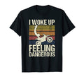 I Woke Up Feeling Dangerous Motorcycle T-Shirt - Unique Graphic for Adults - T-Shirt, Sweatshirt, Hoodie