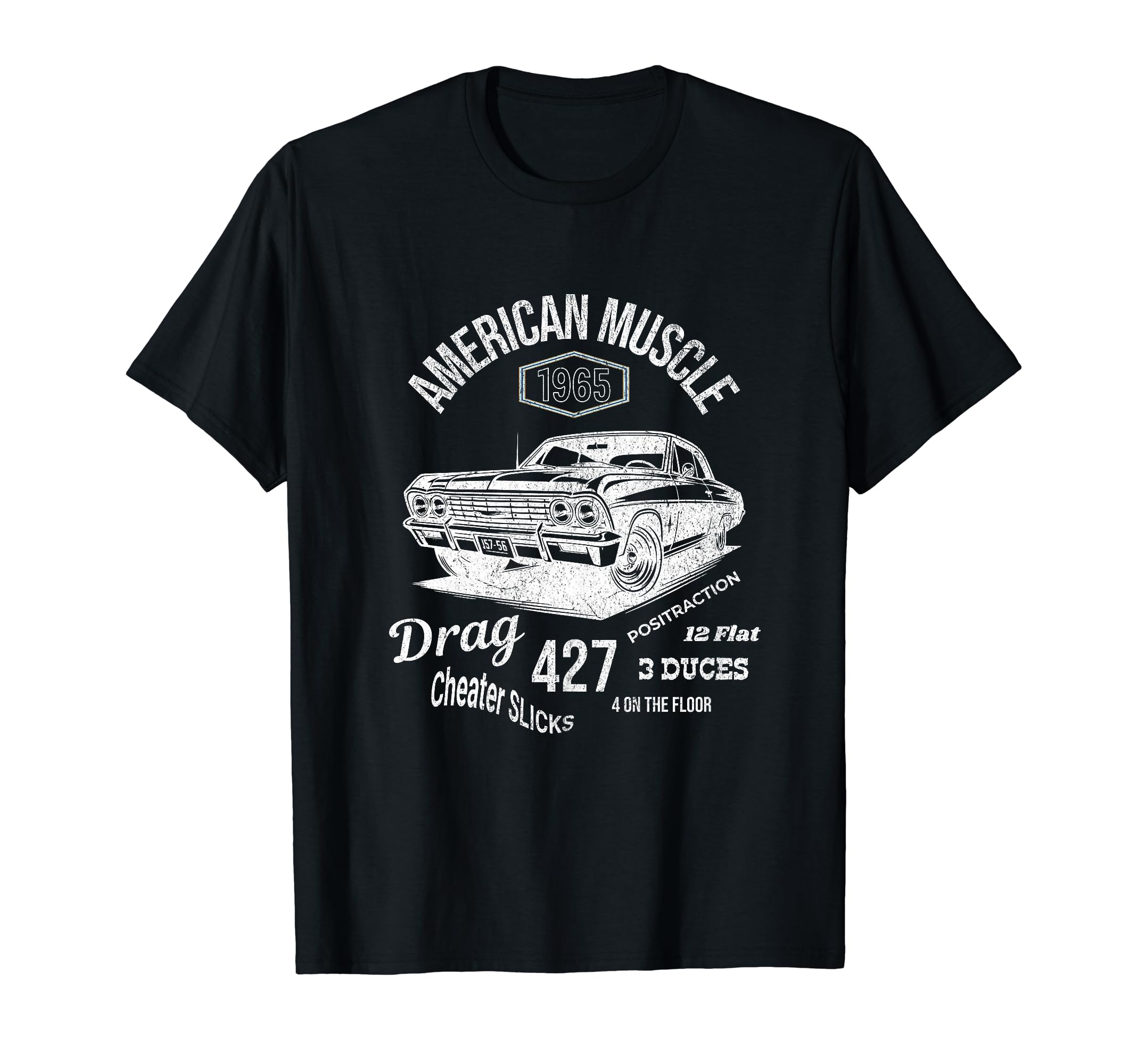 Cars Lovers American Muscle 1965 T-Shirt - Trendy Graphic Unisex - T-Shirt, Sweatshirt, Hoodie