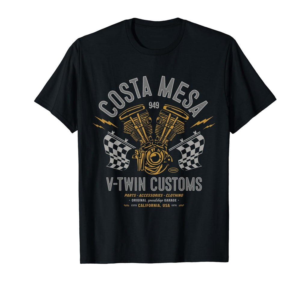 Costa Mesa Local Motorcycle Garage T-Shirt - Aesthetic Graphic Men Women - T-Shirt, Sweatshirt, Hoodie