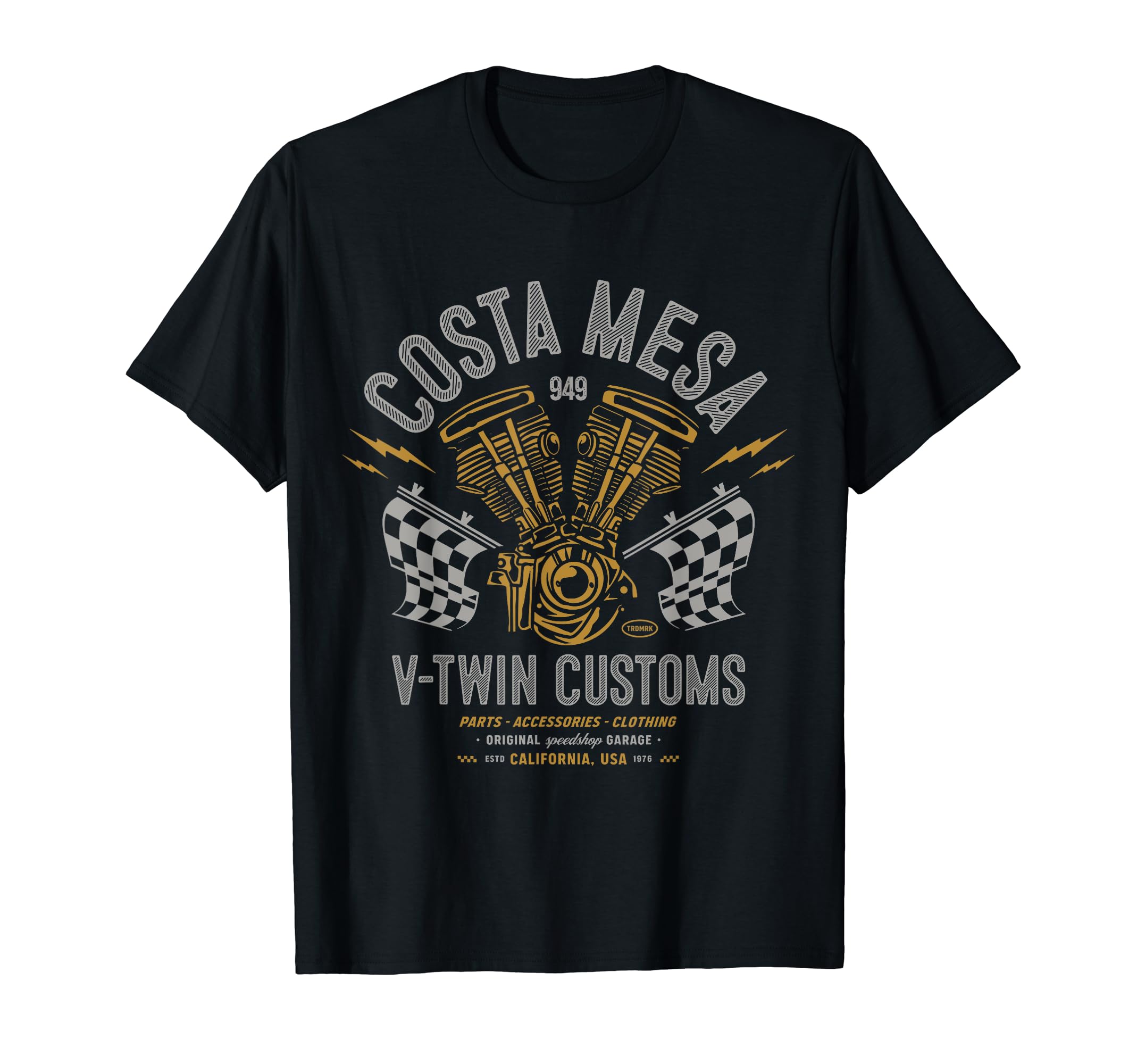 Costa Mesa Local Motorcycle Garage T-Shirt - Aesthetic Graphic Men Women - T-Shirt, Sweatshirt, Hoodie