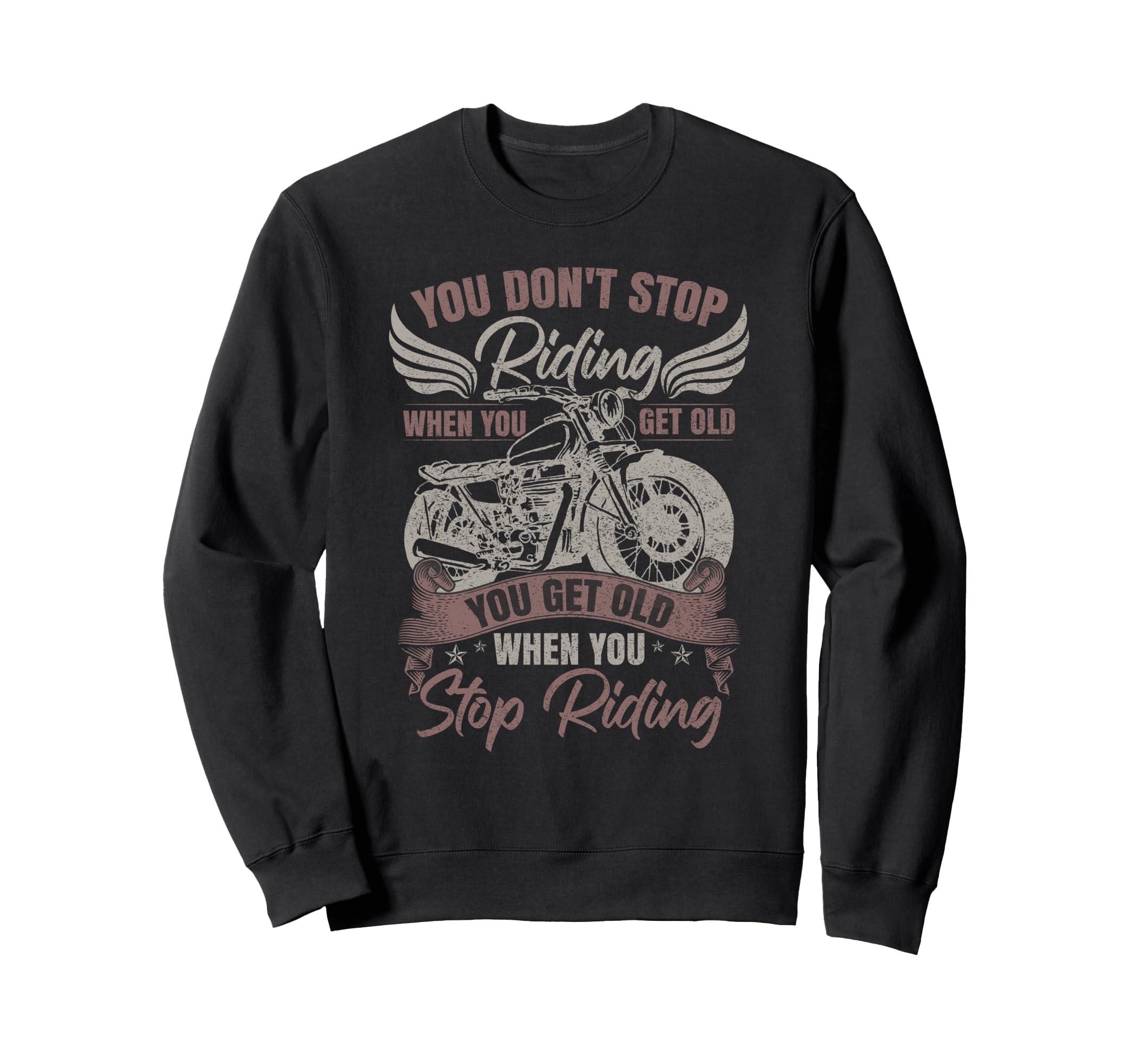 Motorcycle Sweatshirt - Aesthetic Graphic Men Women - T-Shirt, Sweatshirt, Hoodie