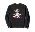 Meditation Cow Yoga Pose Relaxing Sweatshirt - Streetwear Style Men Women - T-Shirt, Sweatshirt, Hoodie
