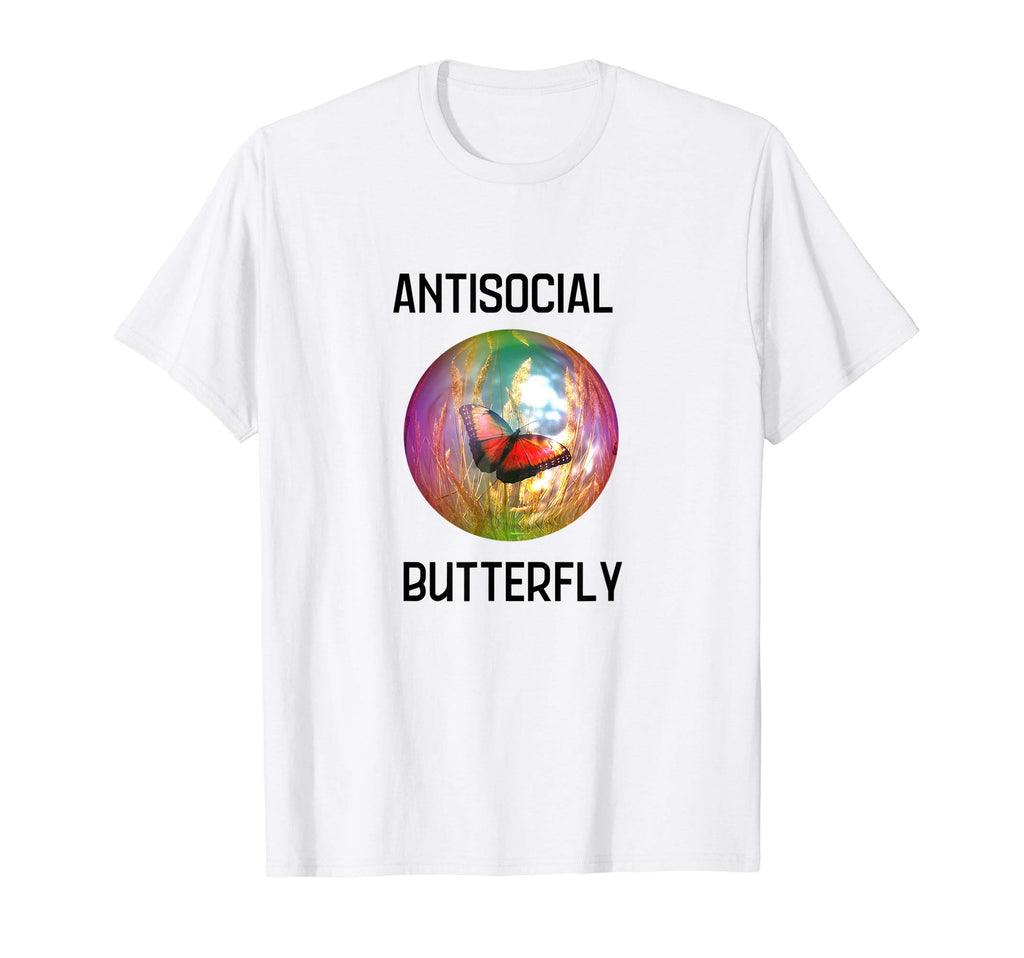 Antisocial Butterfly Funny Gift T-Shirt - Custom Art Print Men Women - T-Shirt, Sweatshirt, Hoodie