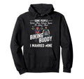 Motorcycle Biker Husband Wife Marriage Hoodie - Unique Graphic Men Women - T-Shirt, Sweatshirt, Hoodie