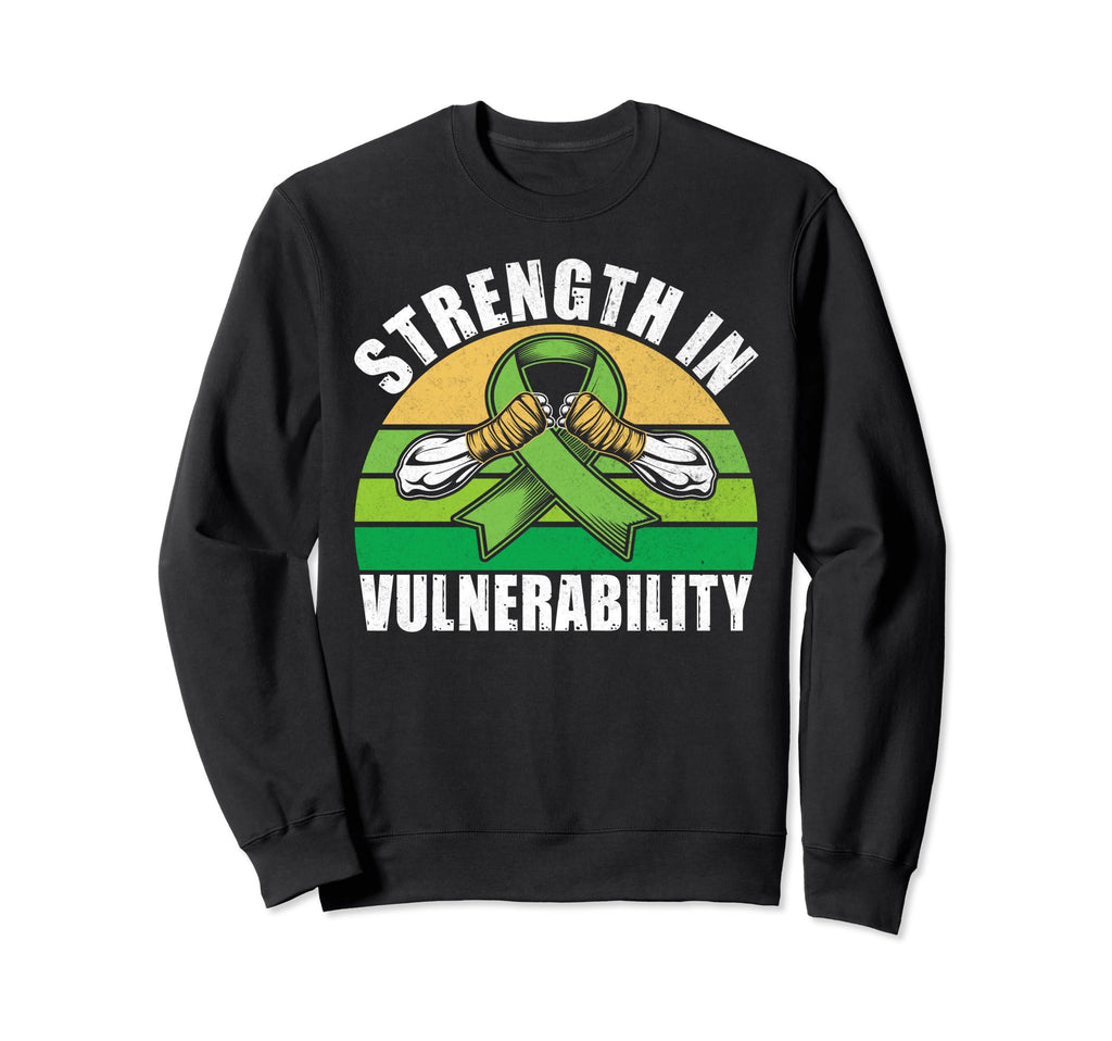 Strength Vulnerability Mental Health Sweatshirt - Trendy Graphic Men Women - T-Shirt, Sweatshirt, Hoodie
