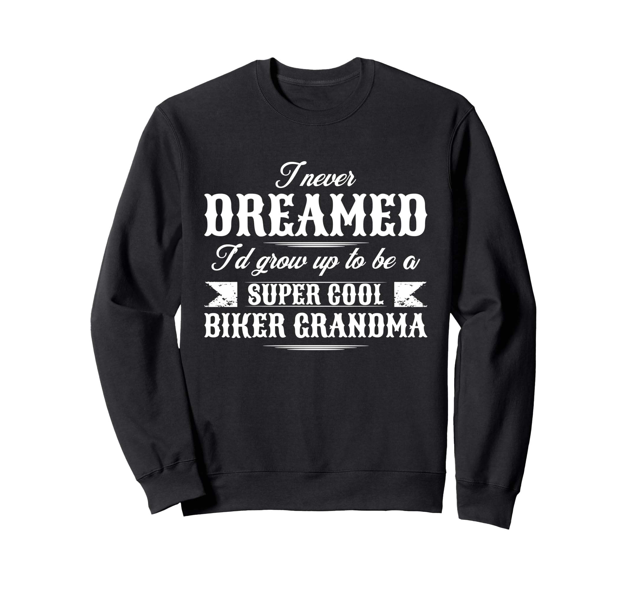 Motorcycle Grandma Biker Sweatshirt - Minimalist Print for Adults - T-Shirt, Sweatshirt, Hoodie