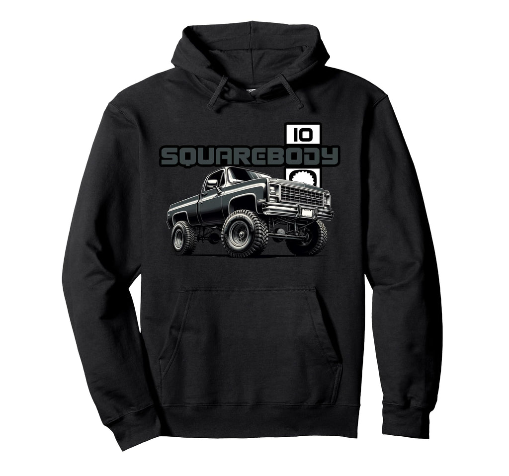 Squarebody Truck C10 K10 Truck Square Body Hoodie - Streetwear Style Unisex - T-Shirt, Sweatshirt, Hoodie