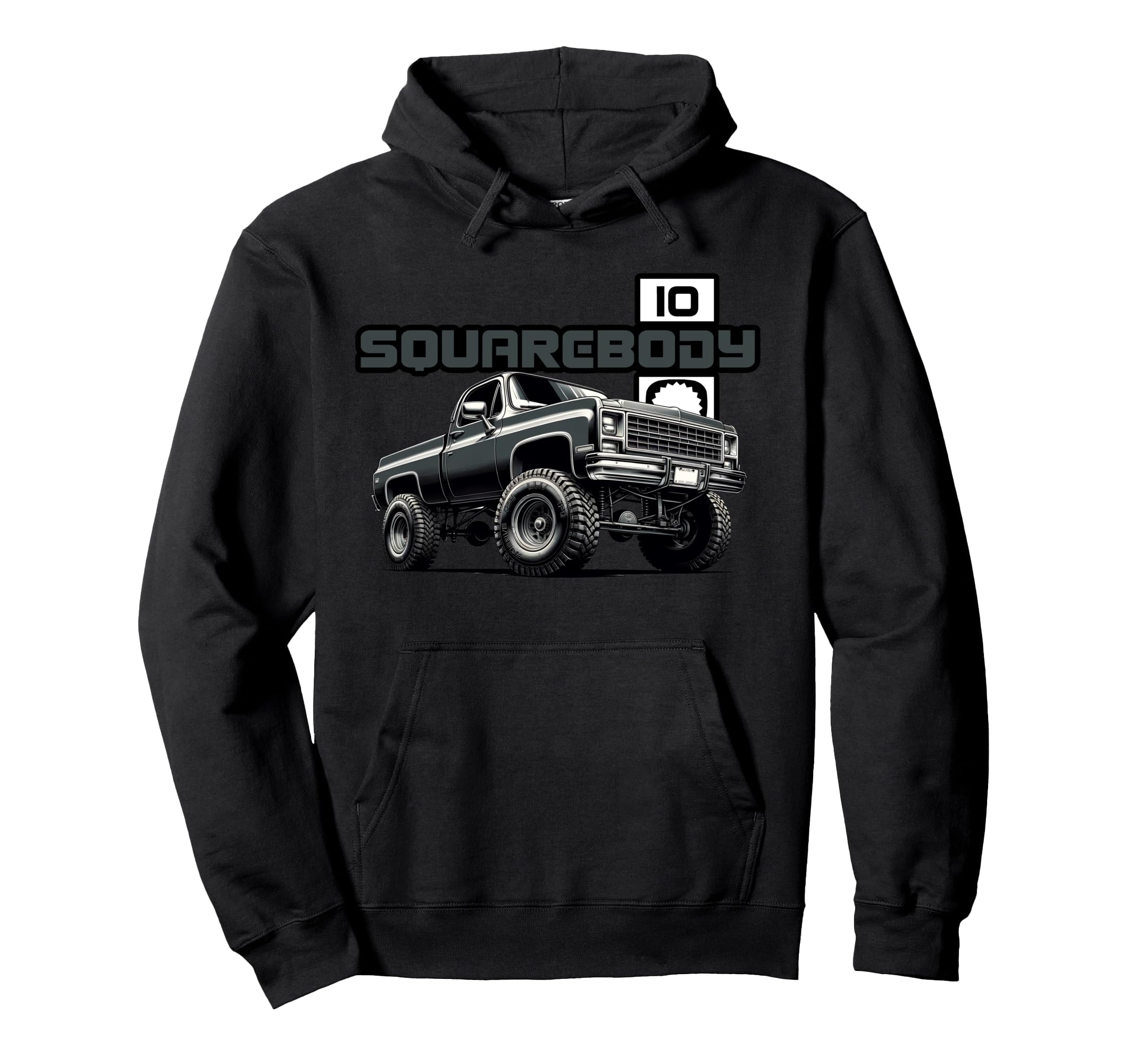 Squarebody Truck C10 K10 Truck Square Body Hoodie - Streetwear Style Unisex - T-Shirt, Sweatshirt, Hoodie