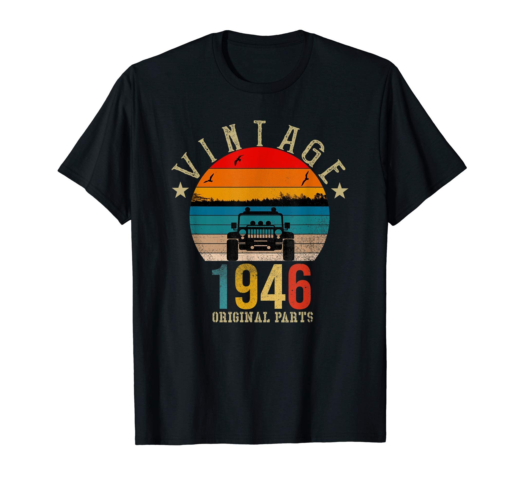 1946 Sunset 4X4 Offroad T-Shirt - Novelty Apparel for Adults - T-Shirt, Sweatshirt, Hoodie