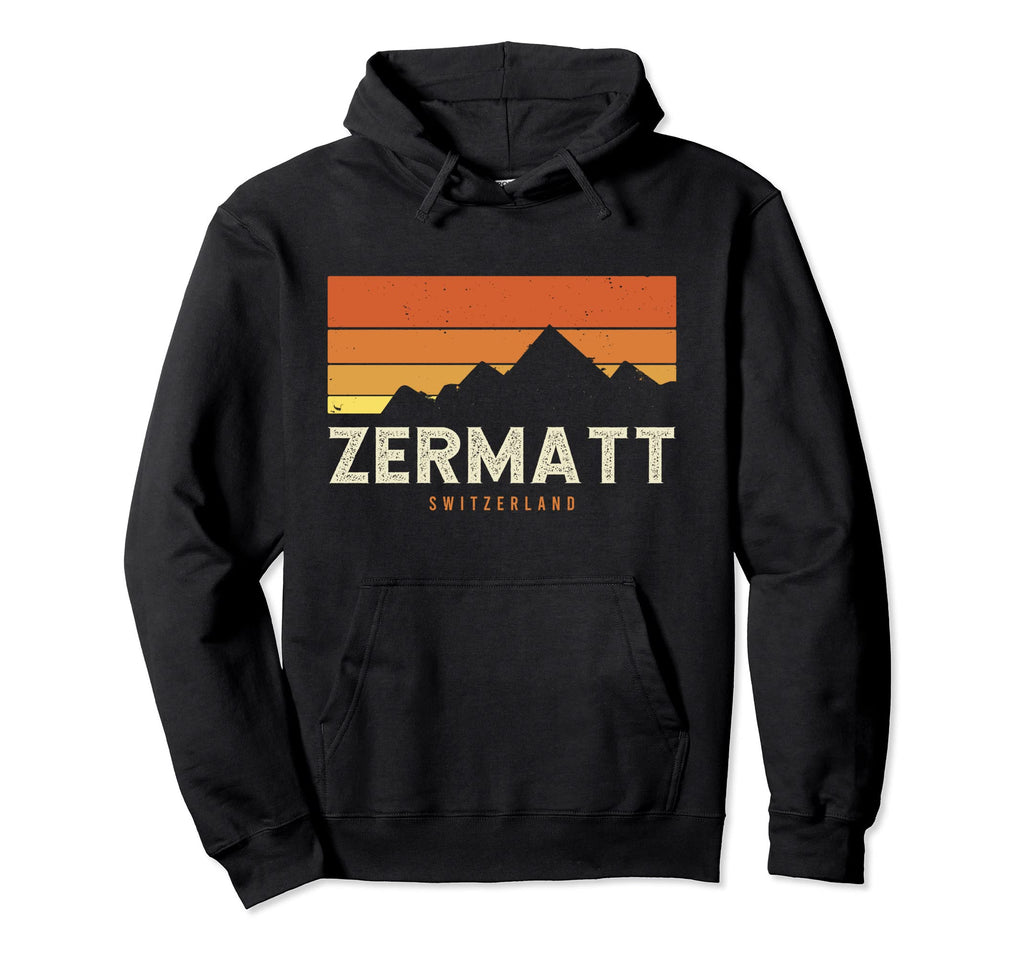 Zermatt Switzerland Mountains Hiking Hoodie - Unique Graphic Men Women - T-Shirt, Sweatshirt, Hoodie