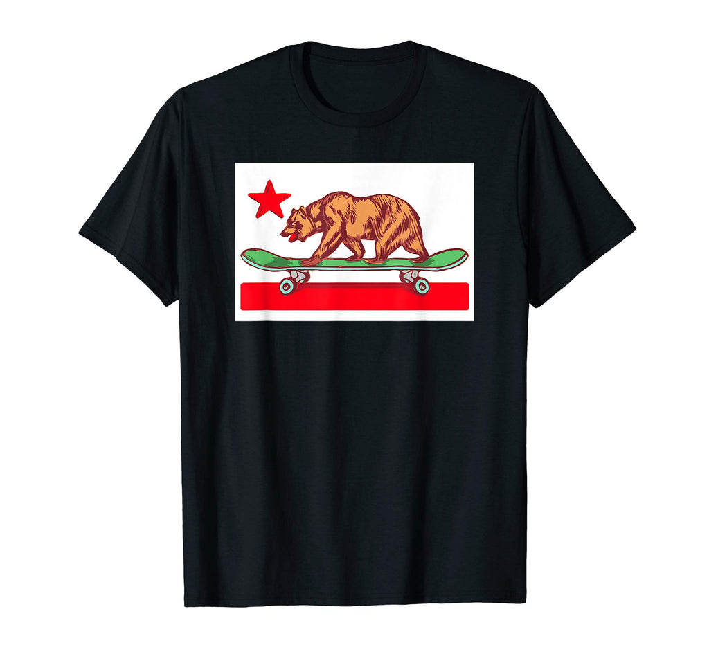 Skateboard Grizzly Bear California T-Shirt - Aesthetic Graphic for Adults - T-Shirt, Sweatshirt, Hoodie