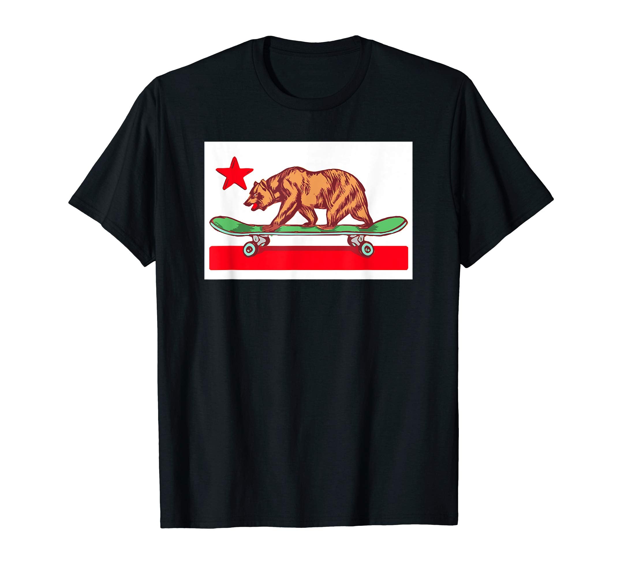 Skateboard Grizzly Bear California T-Shirt - Aesthetic Graphic for Adults - T-Shirt, Sweatshirt, Hoodie