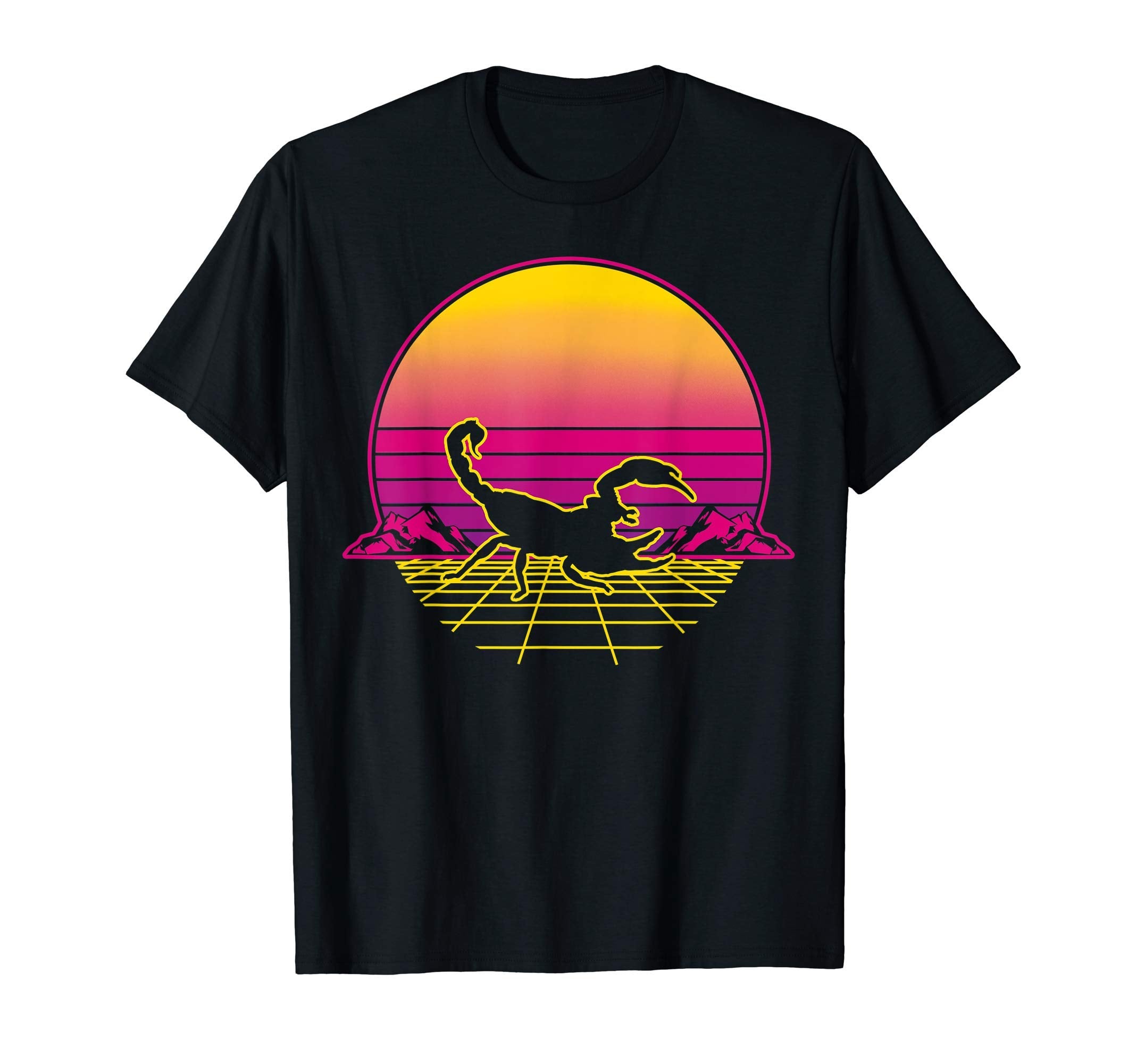 Scorpion Insect 70S 80S 90S Sunset Gift T-Shirt - Fun Novelty Design Unisex - T-Shirt, Sweatshirt, Hoodie