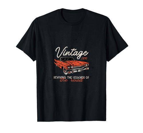 1890 Reviving Legends Roads Cars T-Shirt - Minimalist Print Unisex - T-Shirt, Sweatshirt, Hoodie