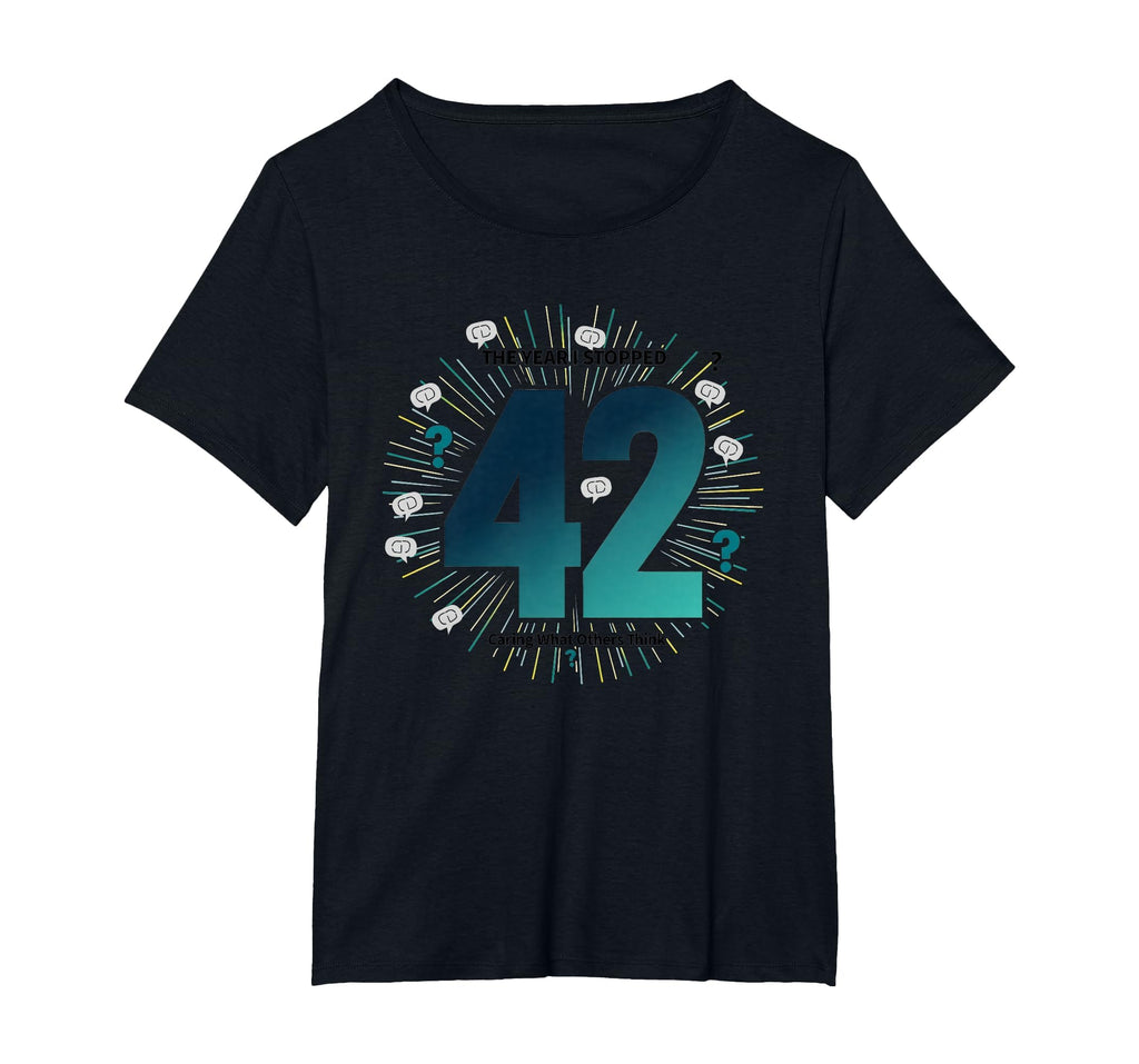 42 Stopped Caring Birthday Gift Funny T-Shirt - Minimalist Print Men Women - T-Shirt, Sweatshirt, Hoodie