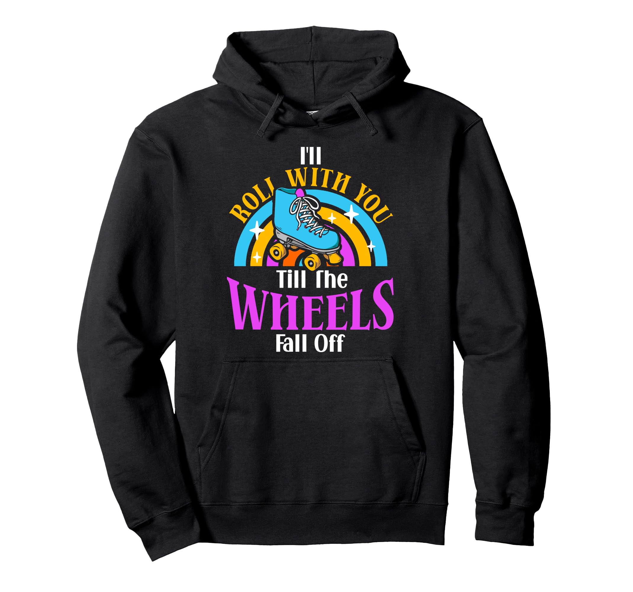 Roller Skating Skate 1970S Ill Roll Hoodie - Trendy Graphic for Adults - T-Shirt, Sweatshirt, Hoodie