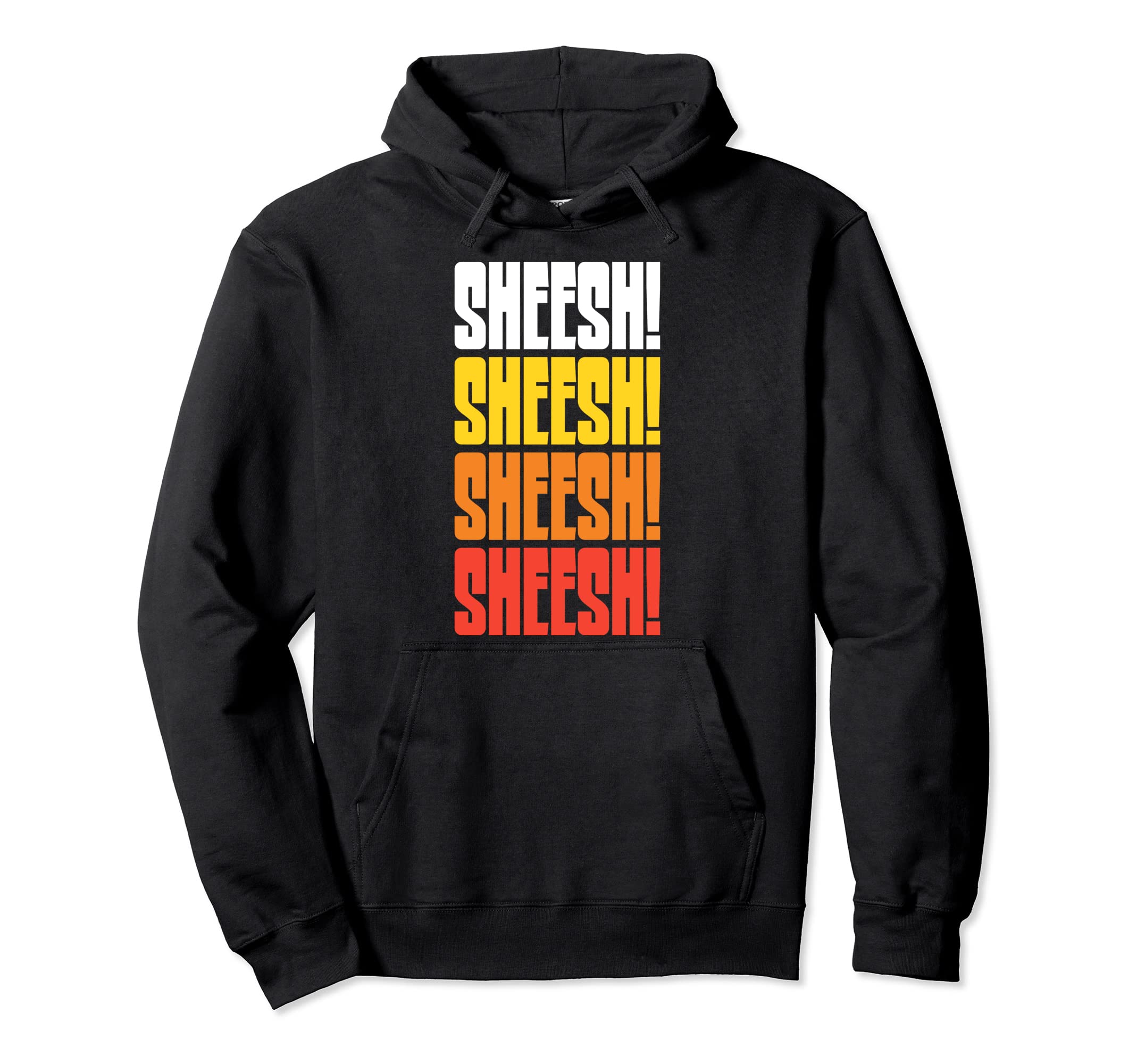 Sheesh Funny 70S 80S Typography Hoodie - Minimalist Print Unisex - T-Shirt, Sweatshirt, Hoodie