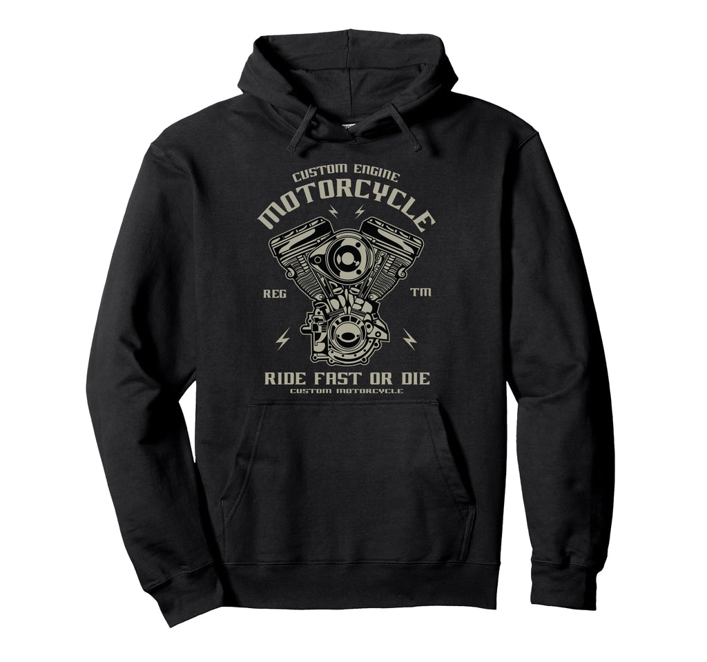 Custom Motorcycle Rider Bikers Hoodie - Novelty Apparel Unisex - T-Shirt, Sweatshirt, Hoodie