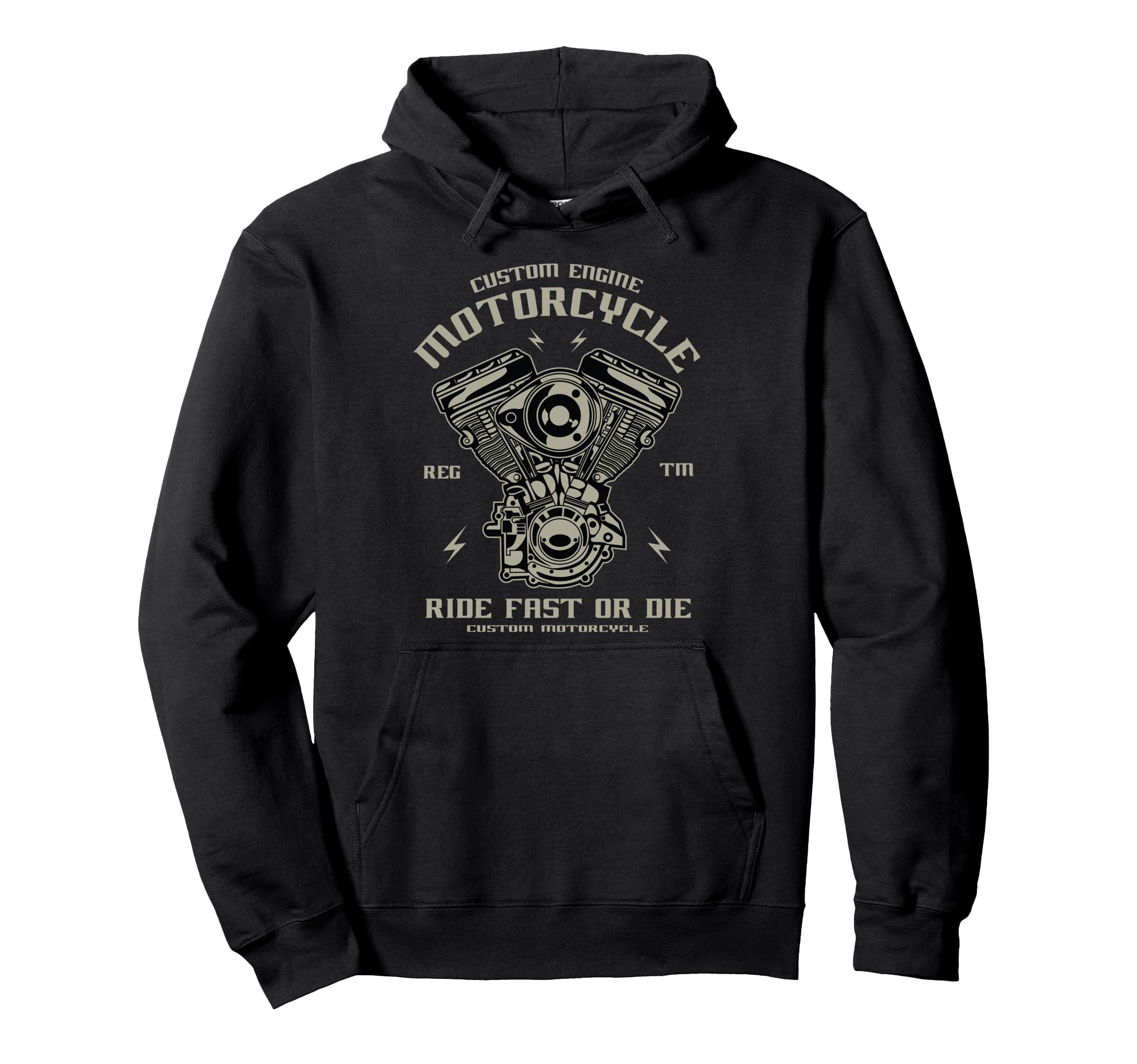 Custom Motorcycle Rider Bikers Hoodie - Novelty Apparel Unisex - T-Shirt, Sweatshirt, Hoodie