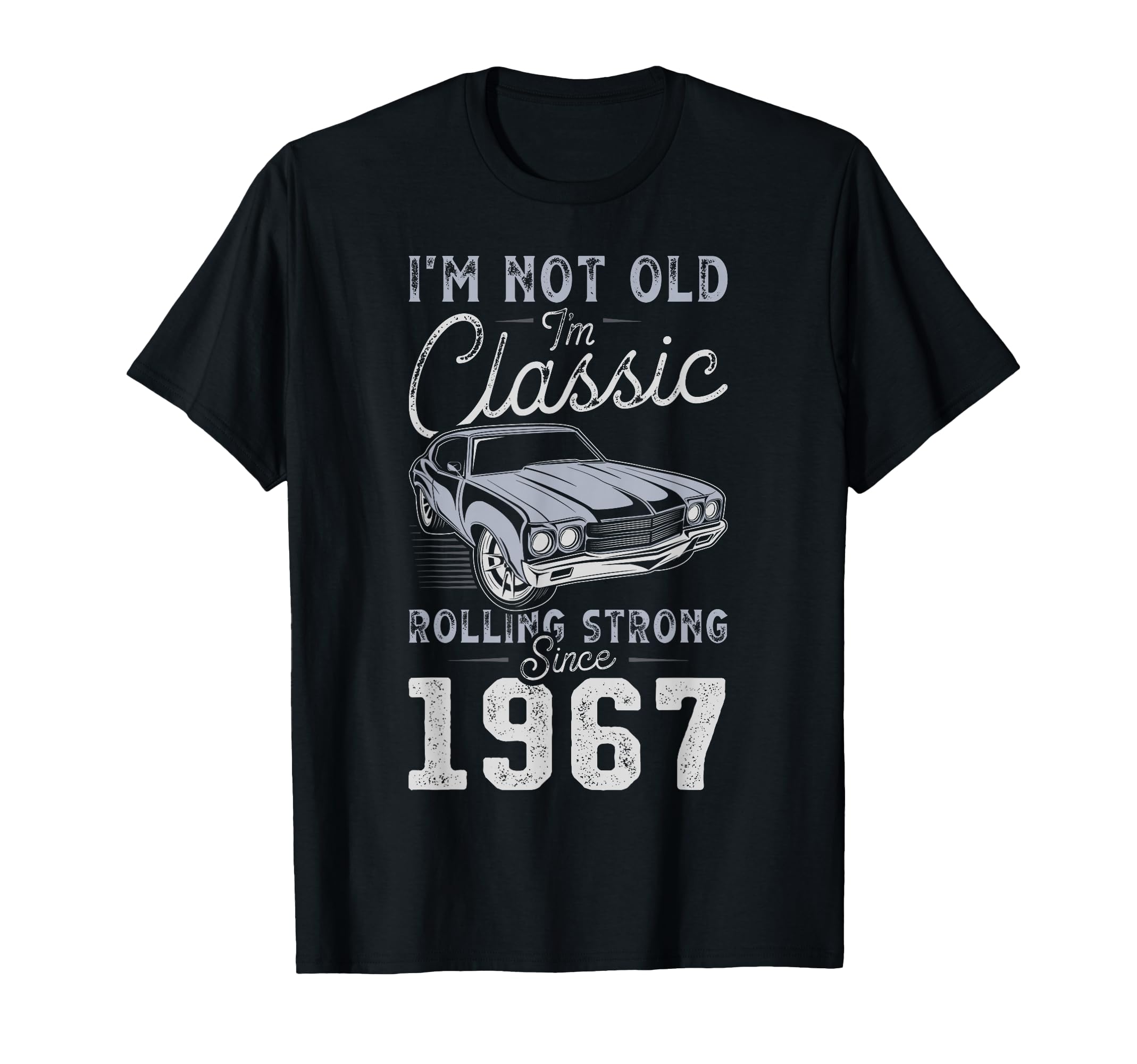 Born 1967 Muscle Car 59Th Birthday T-Shirt - Trendy Graphic Unisex - T-Shirt, Sweatshirt, Hoodie