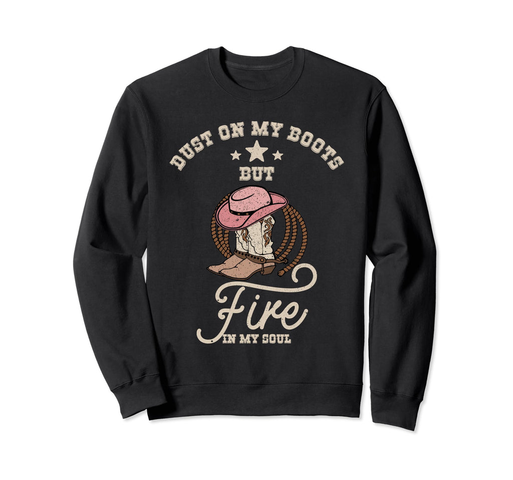 Boots Lasso Cowgirls Hat Western Sweatshirt - Fun Novelty Design Men Women - T-Shirt, Sweatshirt, Hoodie