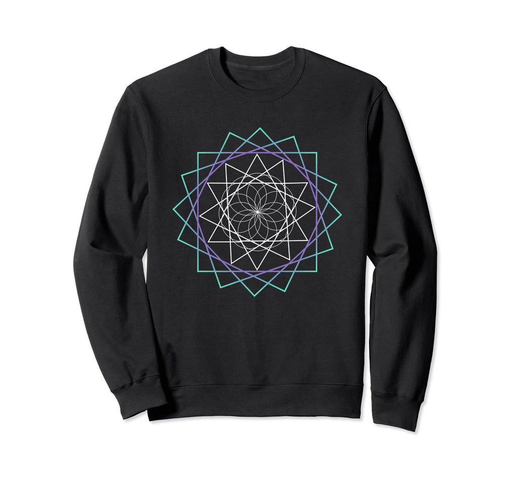 Colorful Mandala Pattern Geometry Sweatshirt - Streetwear Style Men Women - T-Shirt, Sweatshirt, Hoodie