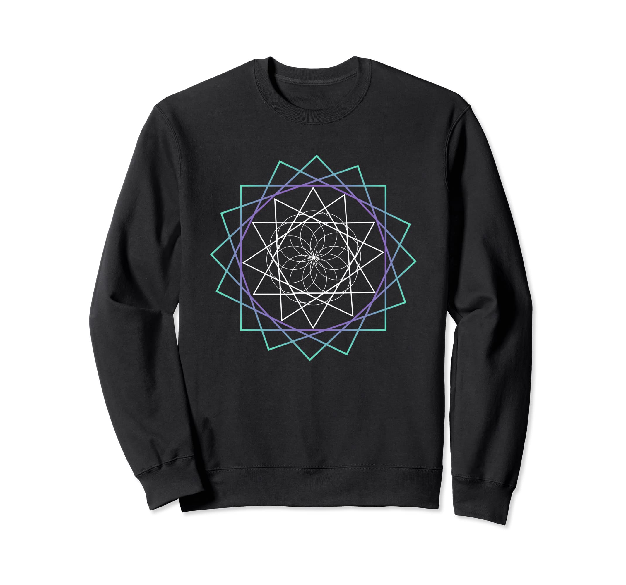 Colorful Mandala Pattern Geometry Sweatshirt - Streetwear Style Men Women - T-Shirt, Sweatshirt, Hoodie