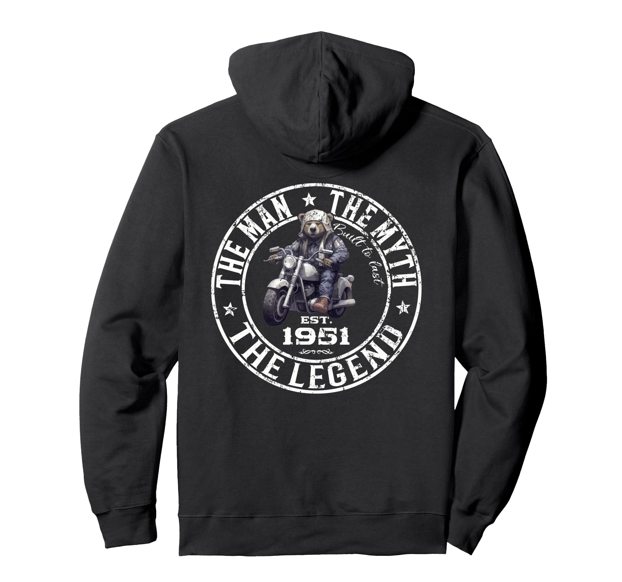 75Th Birthday Motorcycle Motorcyclist Hoodie - Custom Art Print Unisex - T-Shirt, Sweatshirt, Hoodie