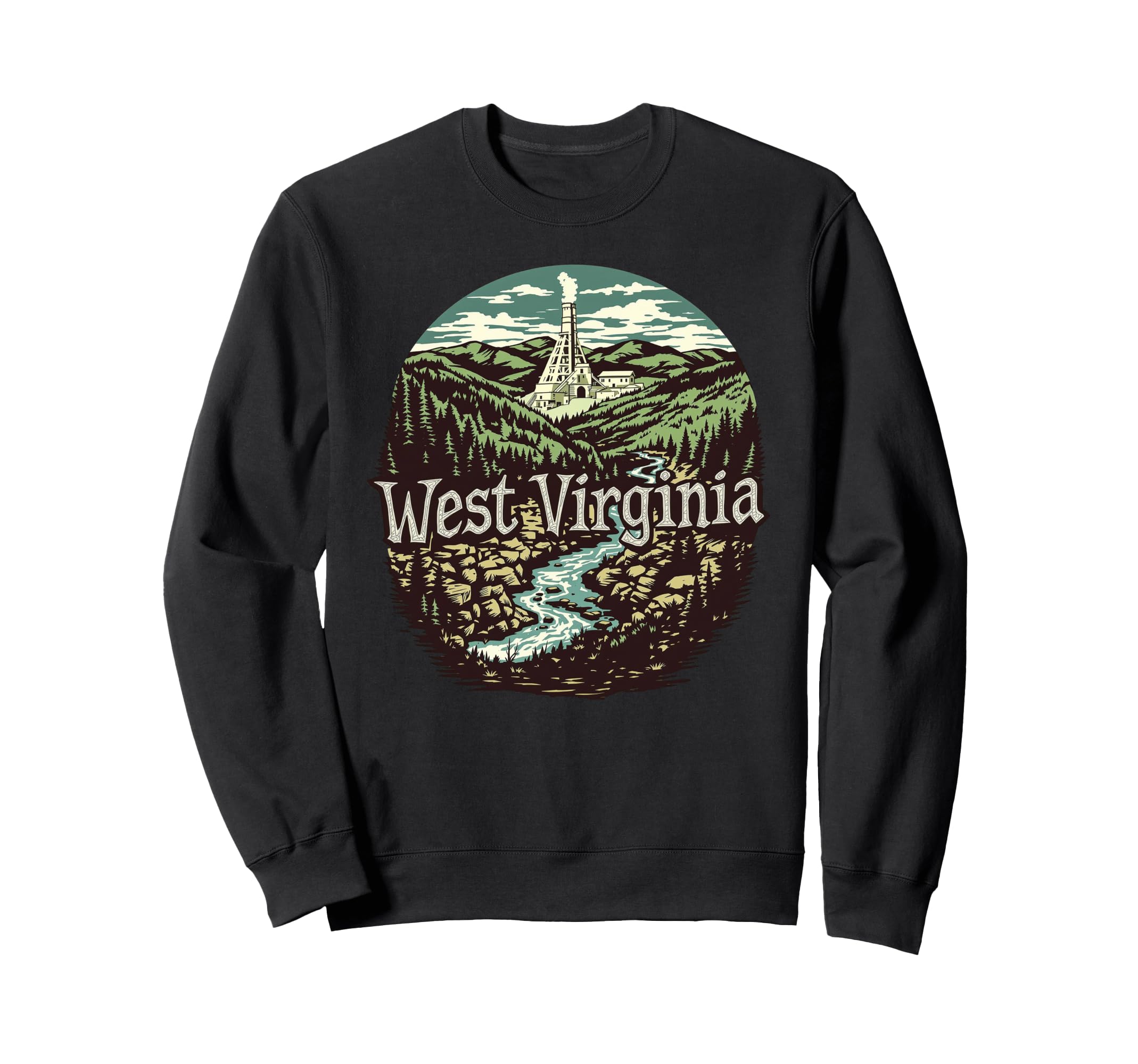 West Virginia Wv Sunrise Mountains Sweatshirt - Streetwear Style Unisex - T-Shirt, Sweatshirt, Hoodie