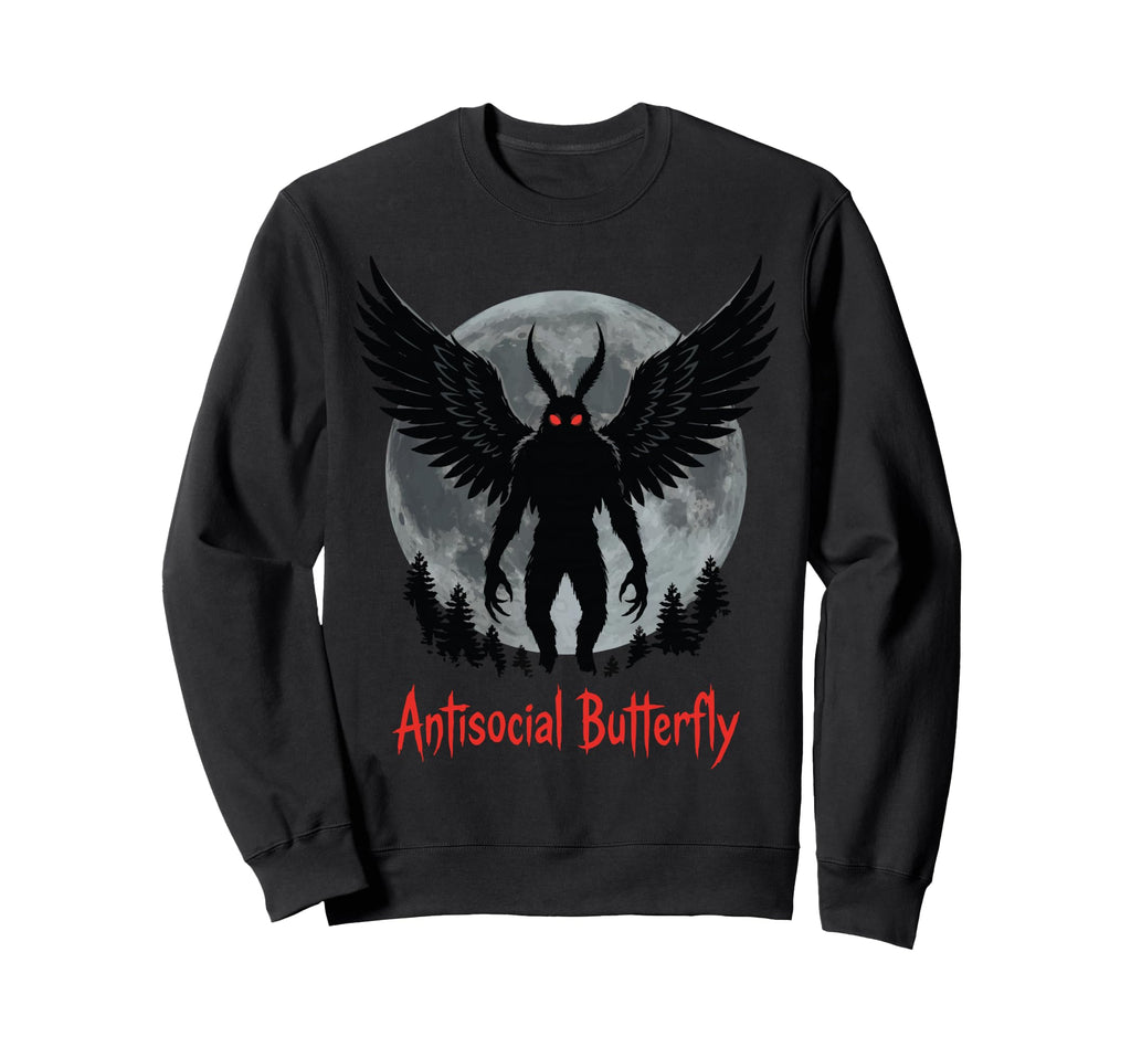Cryptid Cryptozoology Mothman Hoodie - Streetwear Style for Adults - T-Shirt, Sweatshirt, Hoodie