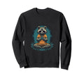 Yoga Raccoon Meditation Zen Mindfulness Sweatshirt - Graphic Print Unisex - T-Shirt, Sweatshirt, Hoodie