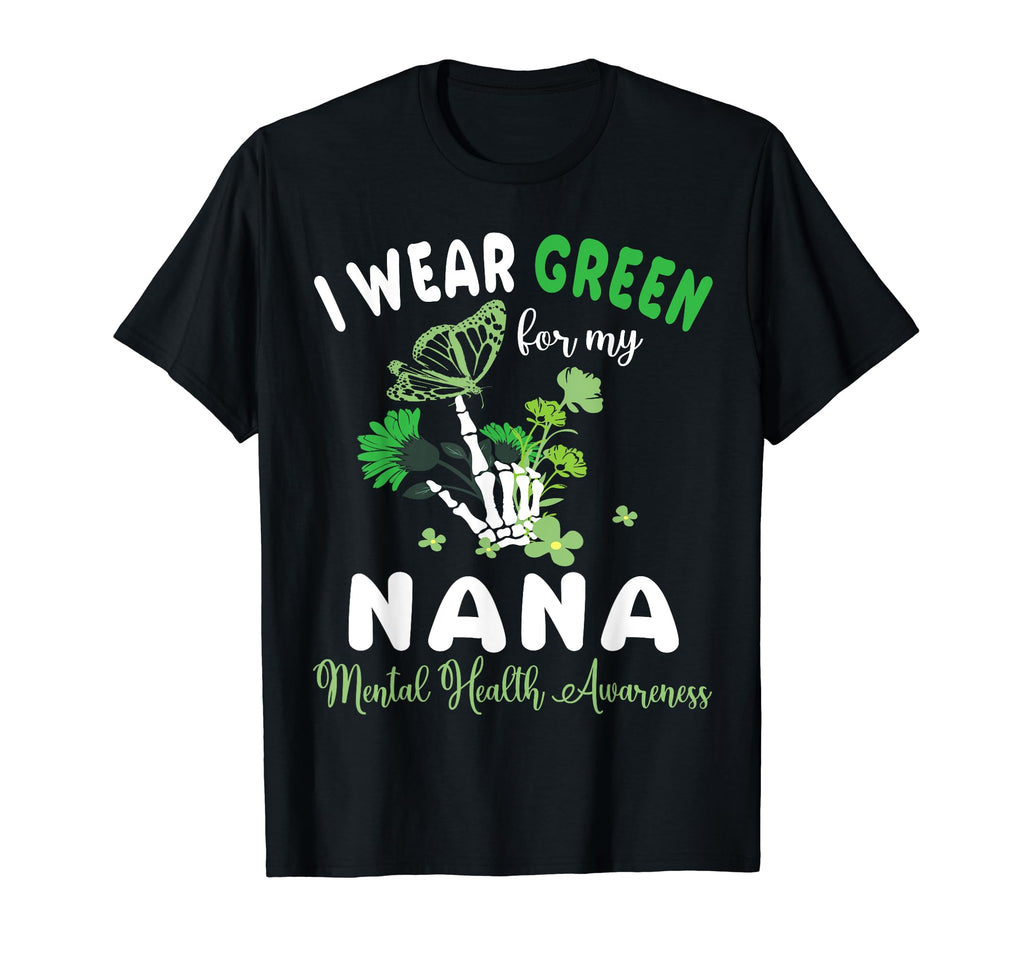 Butterfly Flower Hand I Wear Green T-Shirt - Minimalist Print for Adults - T-Shirt, Sweatshirt, Hoodie