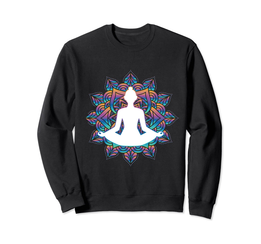Mindfulness Meditation Mandala Yoga Sweatshirt - Graphic Print Men Women - T-Shirt, Sweatshirt, Hoodie