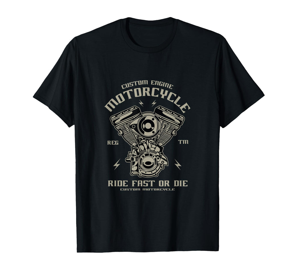 Custom Motorcycle Rider Bikers T-Shirt - Casual Everyday Wear Unisex - T-Shirt, Sweatshirt, Hoodie