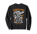 Leesburg Florida Motorcycle Sweatshirt - Aesthetic Graphic for Adults - T-Shirt, Sweatshirt, Hoodie