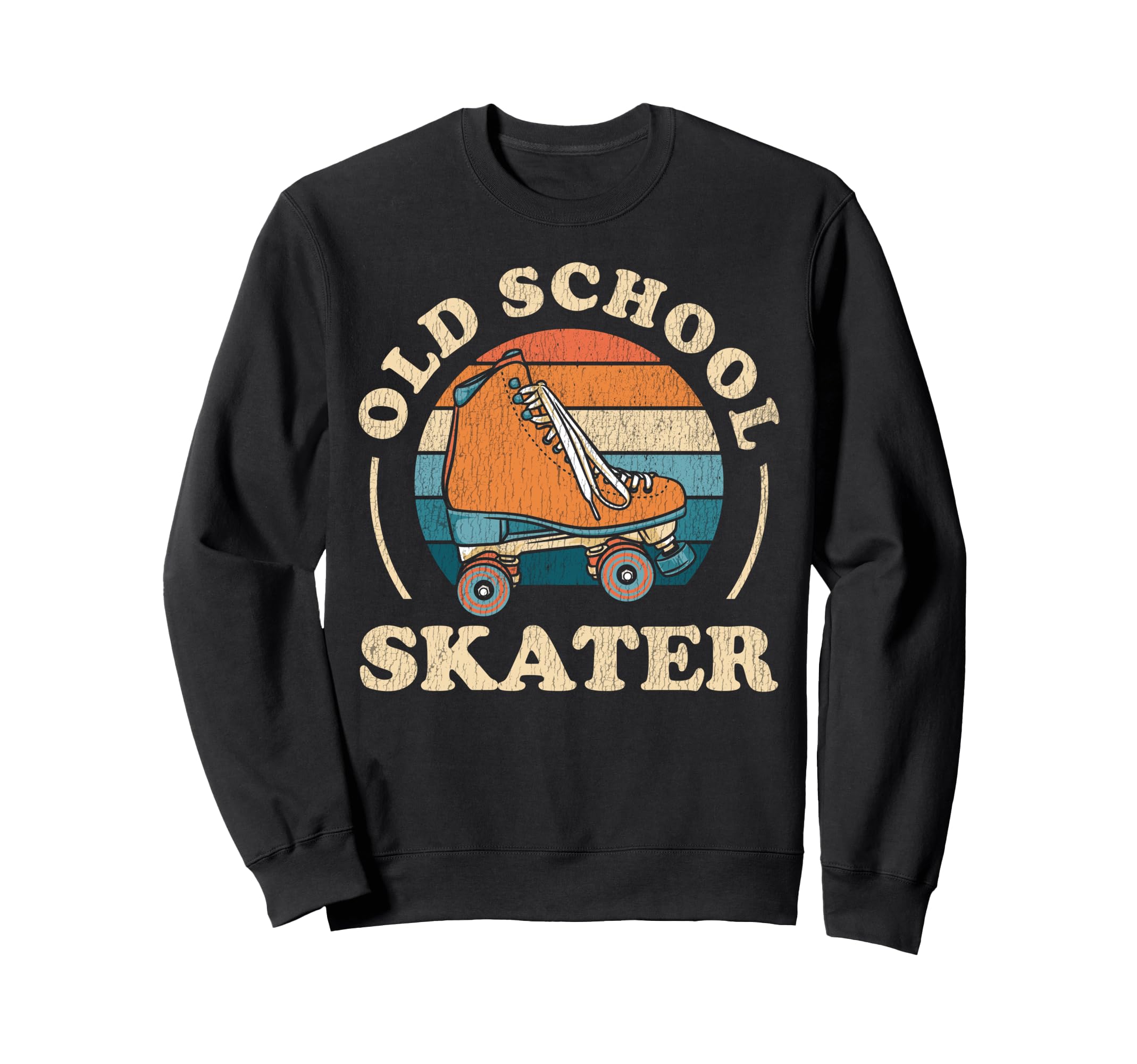 Roller Skating Skate 1970S Old Sweatshirt - Fun Novelty Design Unisex - T-Shirt, Sweatshirt, Hoodie