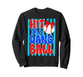 Red Coquette Bow Hit Dang Ball Baseball Sweatshirt - Unique Graphic Unisex - T-Shirt, Sweatshirt, Hoodie