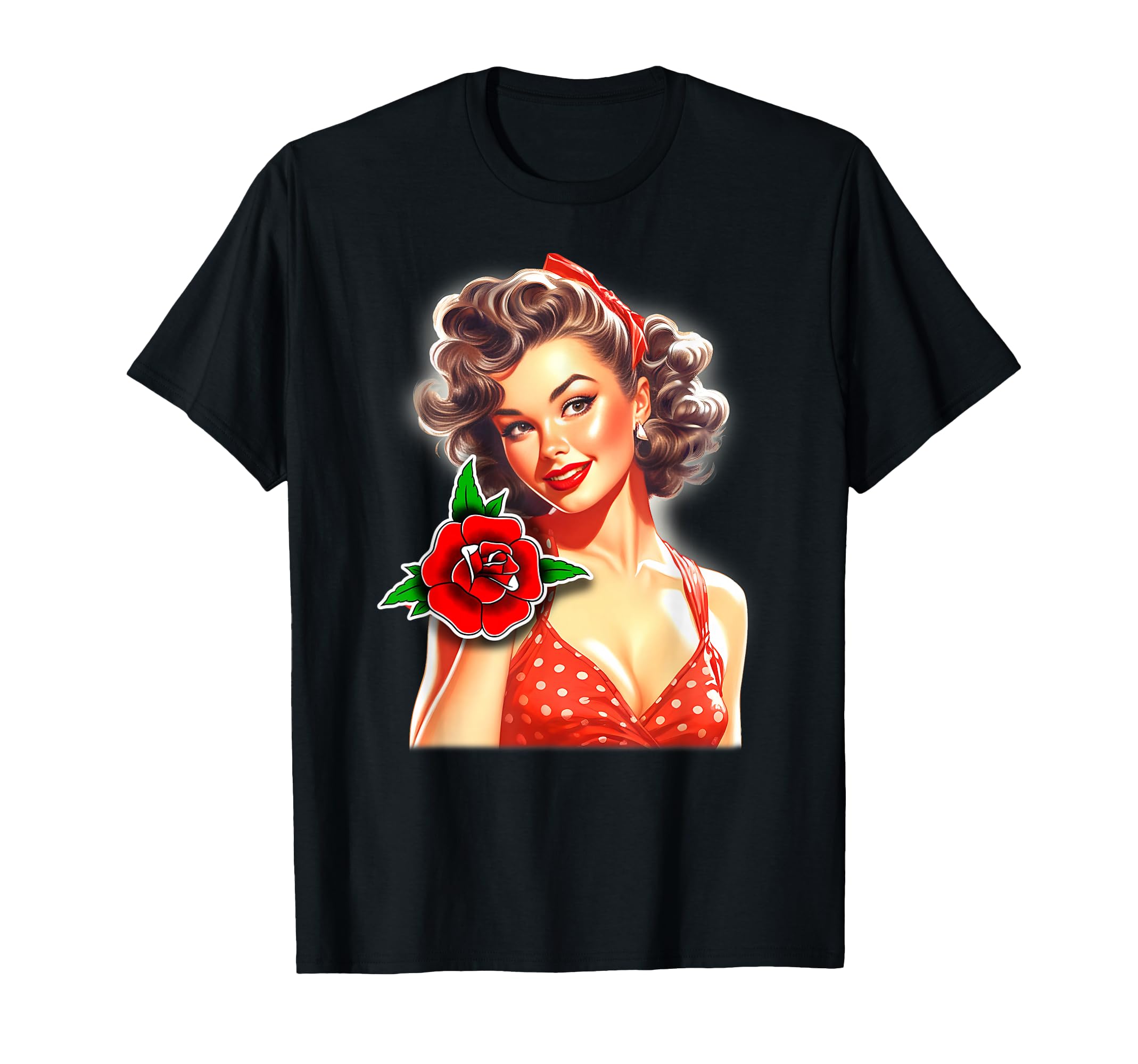 Pin Up X Pretty 1950S Housewife X T-Shirt - Casual Everyday Wear Men Women - T-Shirt, Sweatshirt, Hoodie