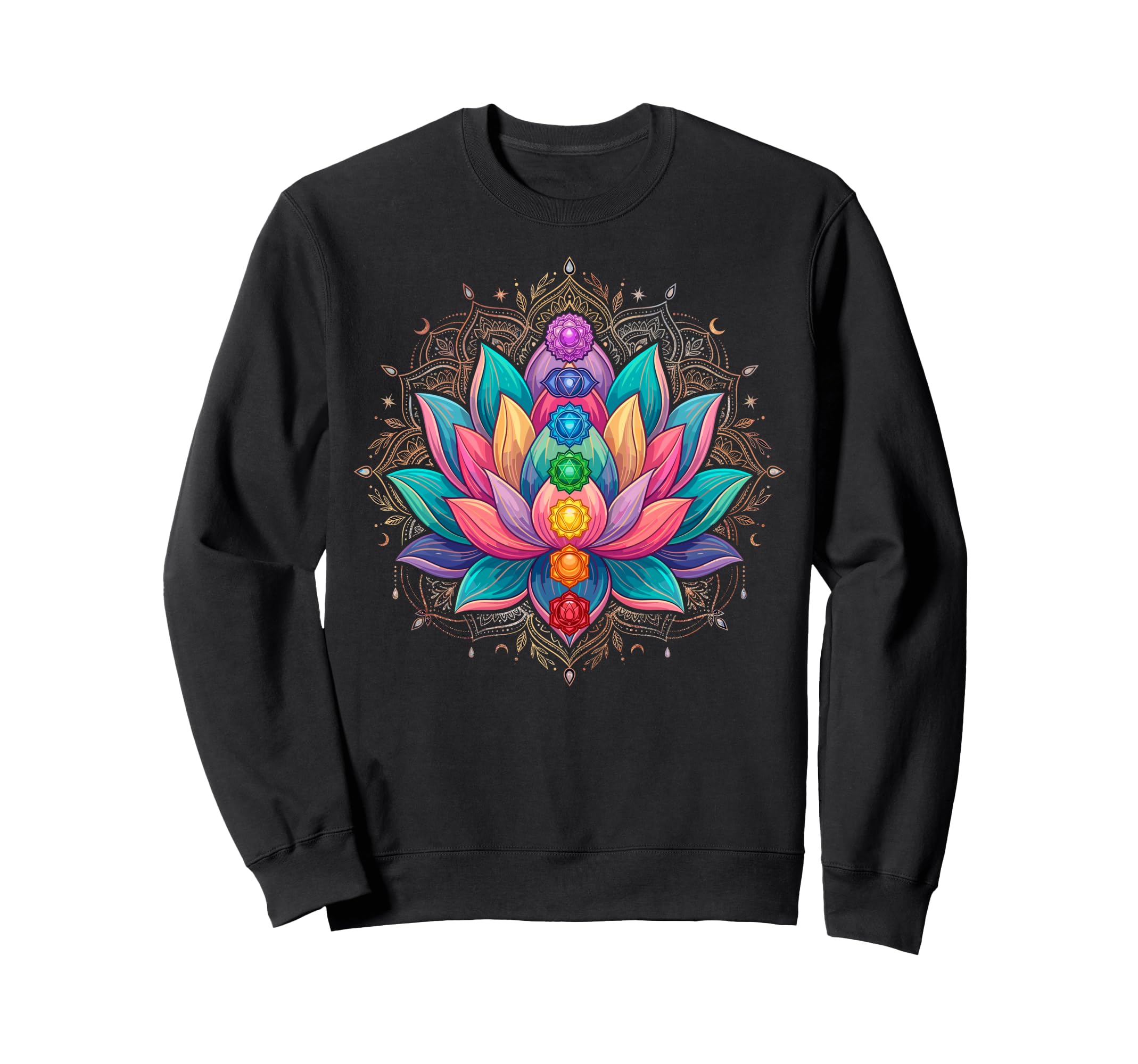 Yoga Meditation Spiritual Chakra Sweatshirt - Graphic Print Men Women - T-Shirt, Sweatshirt, Hoodie