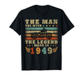75 Years Biker 1949 Motorcyclist T-Shirt - Graphic Print Men Women - T-Shirt, Sweatshirt, Hoodie