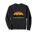 70S California Ca Sunset Camping Tent Sweatshirt - Graphic Print Unisex - T-Shirt, Sweatshirt, Hoodie