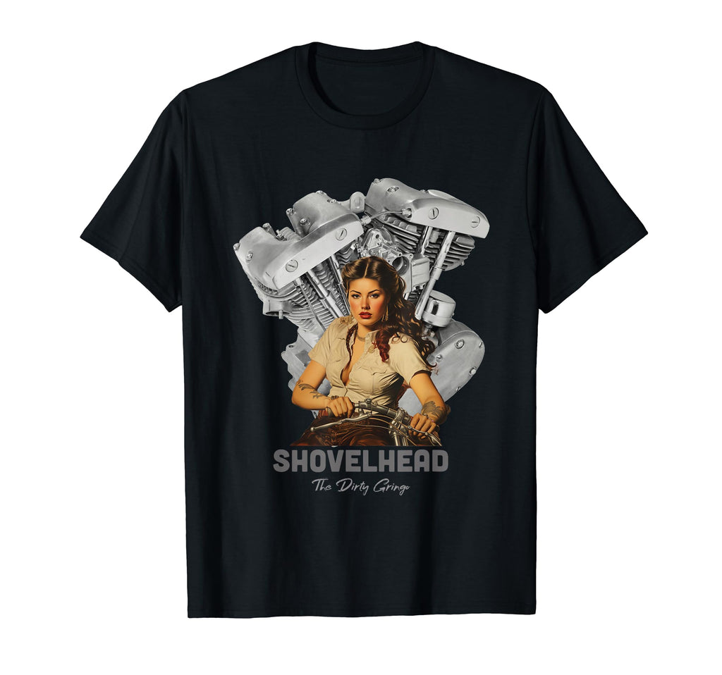Hd Motorcycle Vtwin Shovelhead Engine T-Shirt - Unique Graphic Men Women - T-Shirt, Sweatshirt, Hoodie