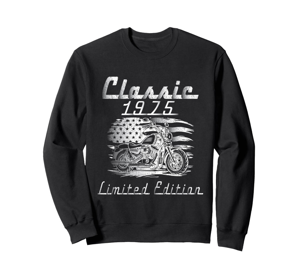 1975 Motorcycle 50Th Birthday Sweatshirt - Streetwear Style Men Women - T-Shirt, Sweatshirt, Hoodie