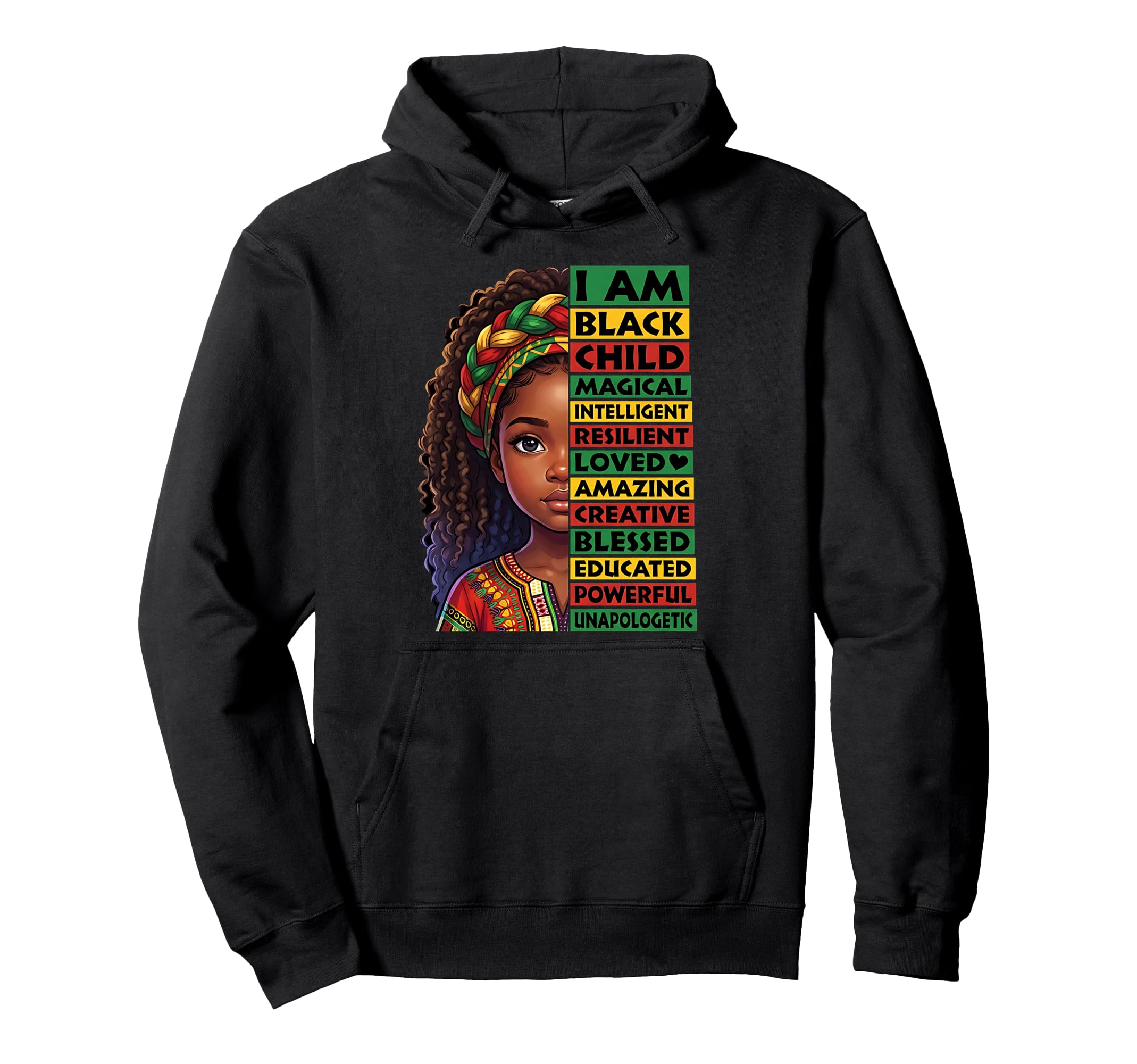 Afro Pride Black History Month Hoodie - Fun Novelty Design for Adults - T-Shirt, Sweatshirt, Hoodie