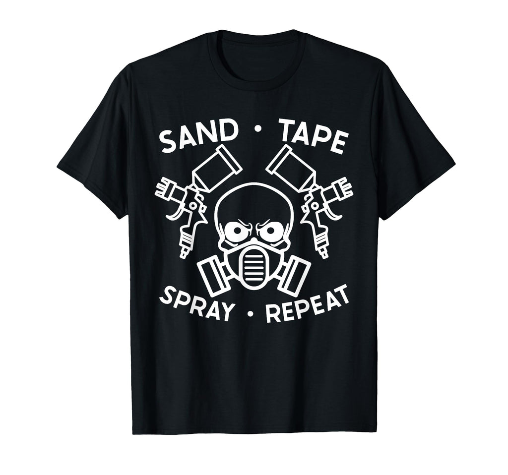 Sand Tape Spray Repeat Auto Body T-Shirt - Minimalist Print for Adults - T-Shirt, Sweatshirt, Hoodie