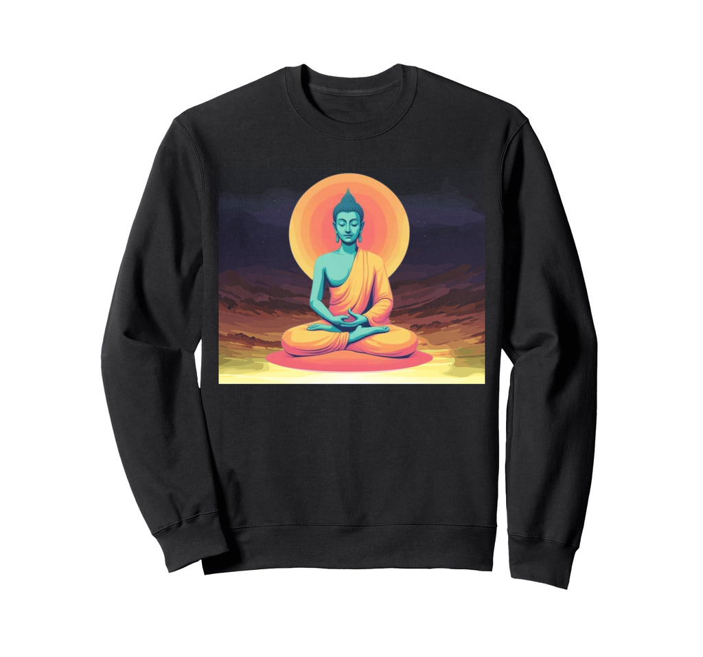 Colorful Buddha Zen Meditation Art Sweatshirt - Novelty Apparel Men Women - T-Shirt, Sweatshirt, Hoodie
