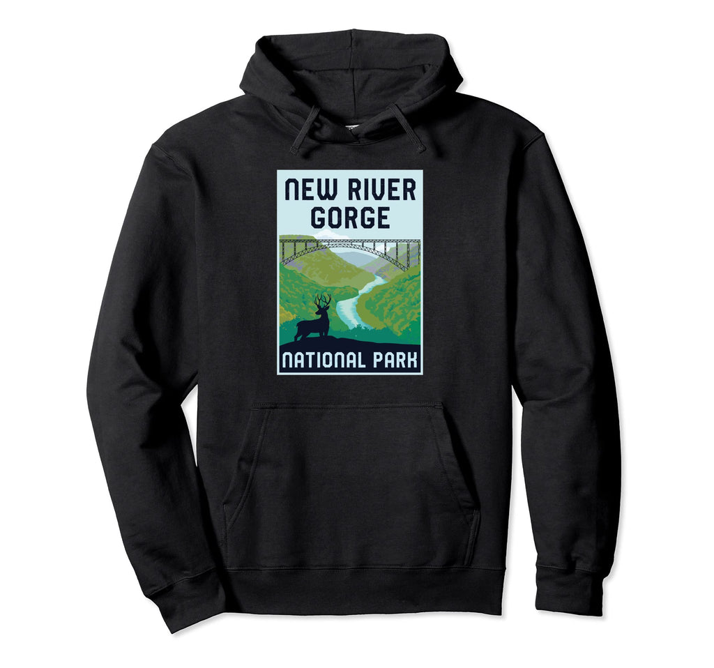 New River Gorge National Park West Hoodie - Trendy Graphic Men Women - T-Shirt, Sweatshirt, Hoodie