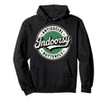 Indoorsy Antisocial Butterfly Badge Hoodie - Aesthetic Graphic for Adults - T-Shirt, Sweatshirt, Hoodie